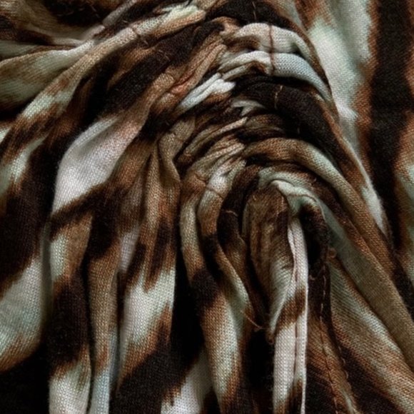 Sexy, Asymetrical Zebra Print Off Shoulder Dress - Picture 4 of 5